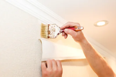 Pose de papier peint à Bermesnil — revêtements muraux et toiles de verre
